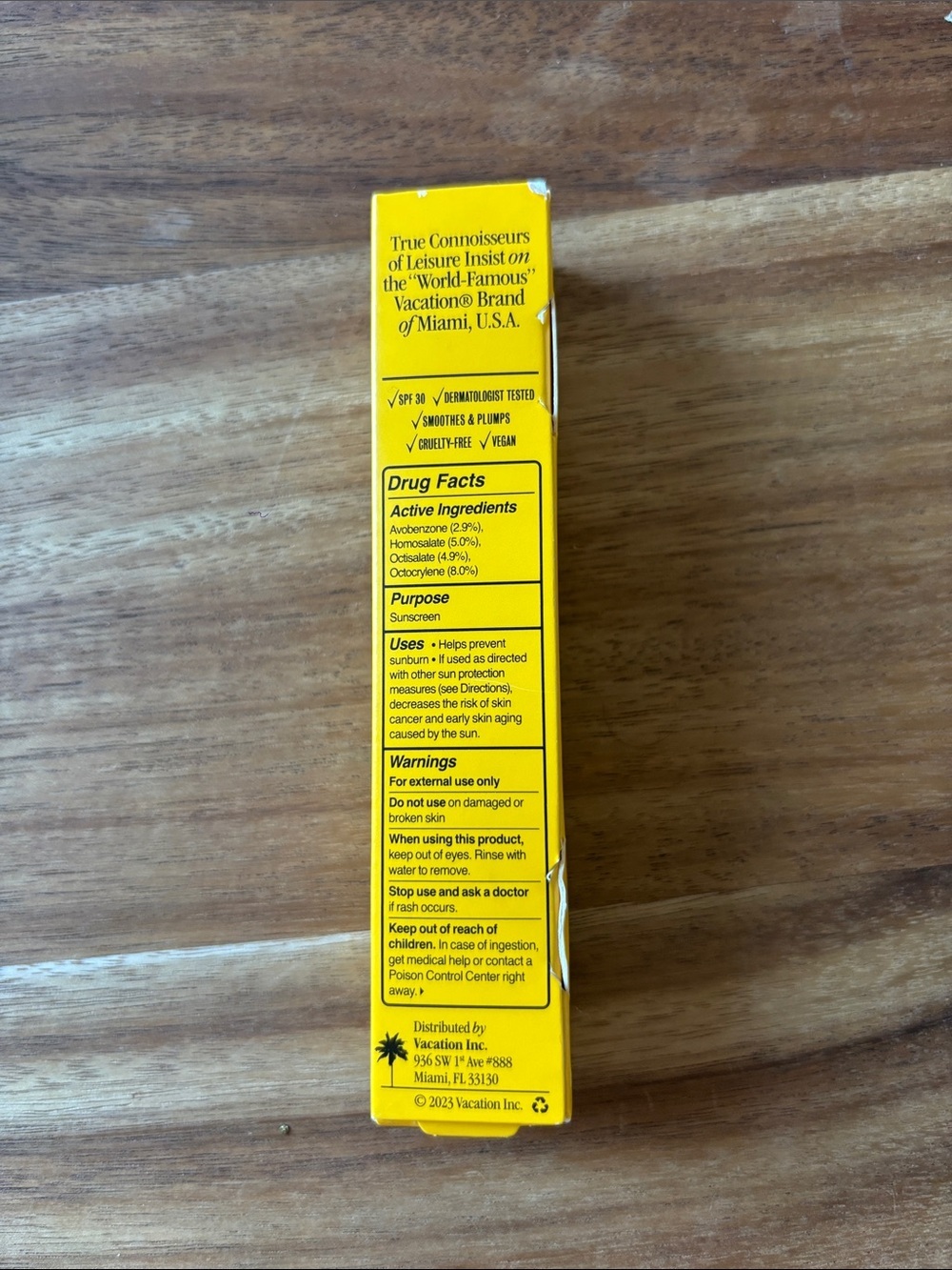 Vacation Chardonnay Oil SPF 30 Sunscreen 3.4 oz NEW Exp 02/2028 - Picture 2 of 4